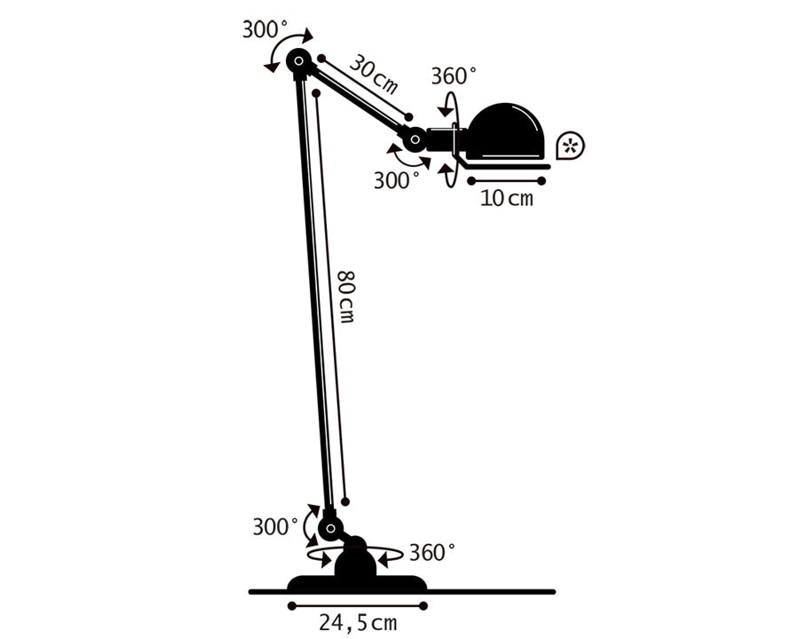 JIELDE 833 Signal Floor Lamp ジェルデ833シグナルフロアランプ
