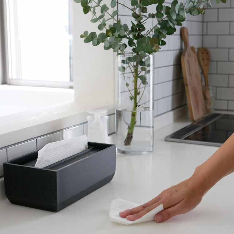 Torel Paper Towel Box, 140cm, Sand Black