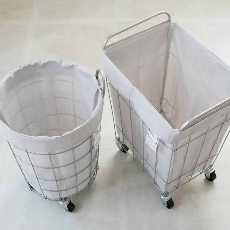 ランドリーストレージ ラウンド 33Ｌ ライトグレー