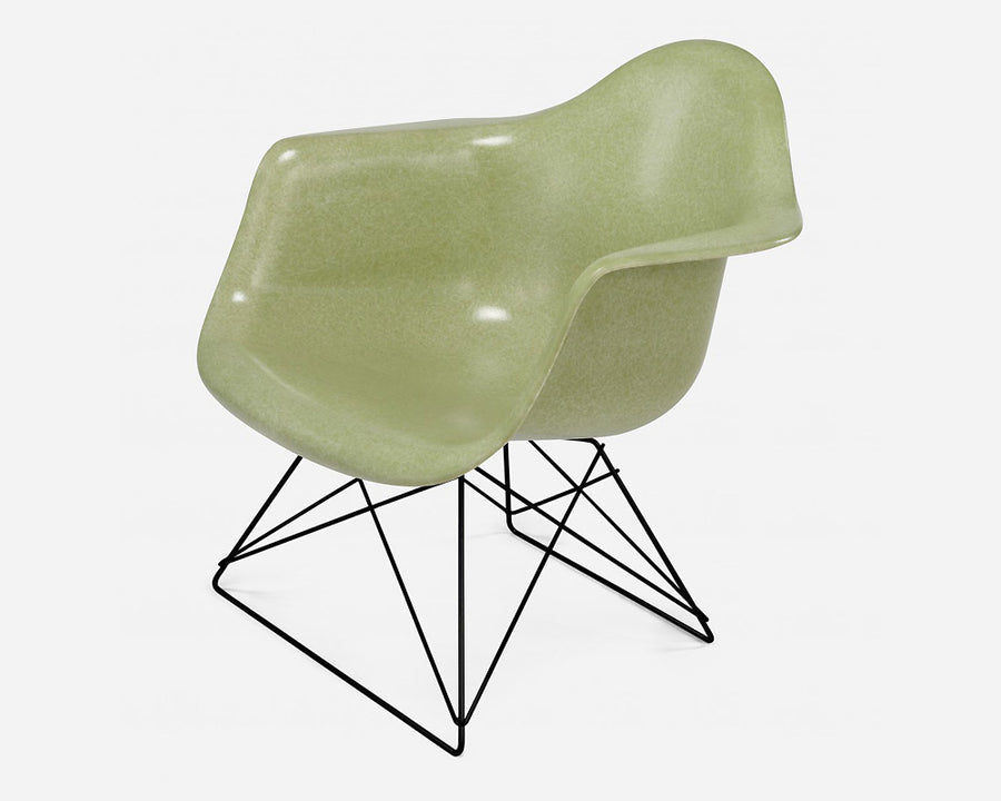 Fiberglass Arm Shell Chair CELERY