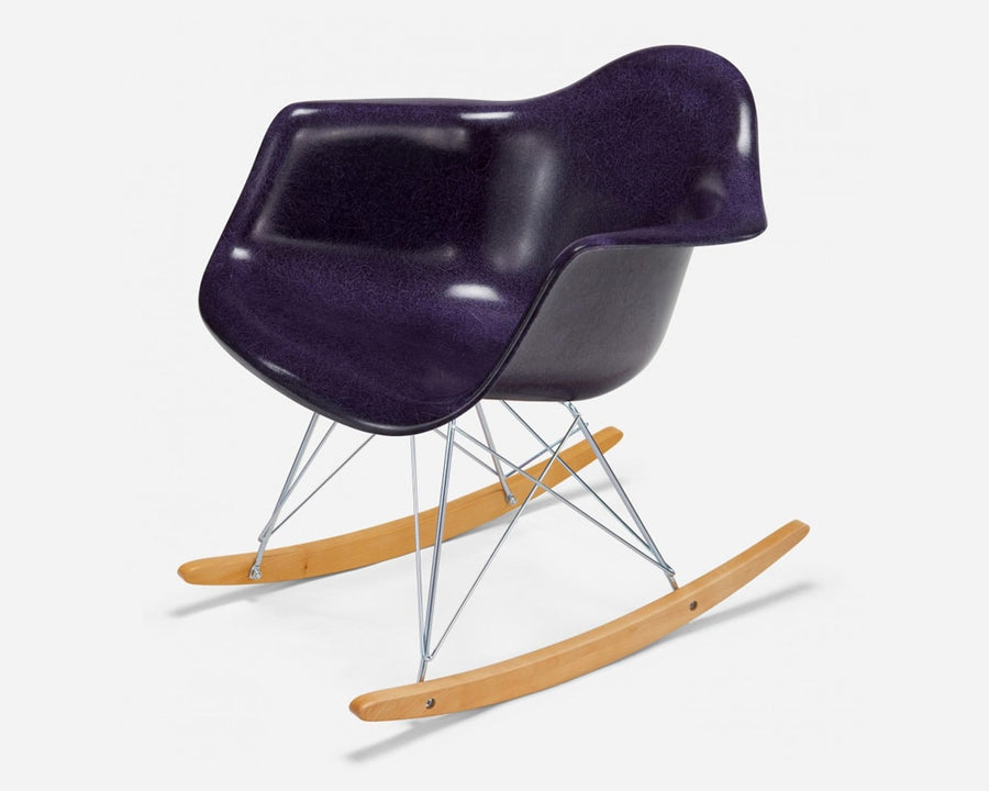 Fiberglass Arm Shell Chair PURPLE