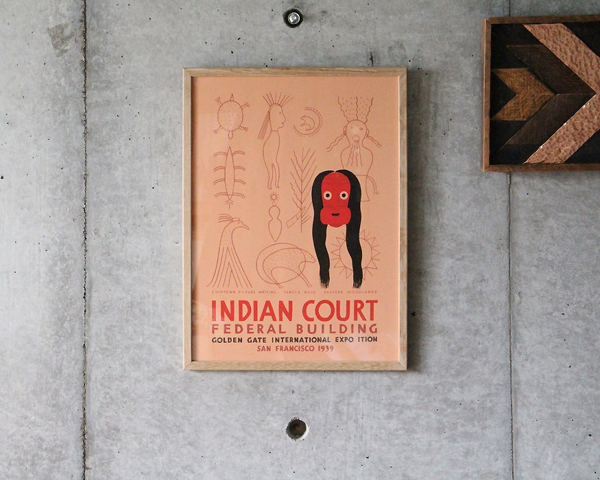 Indian Court Print 1220 インディアンコートプリント フレーム付