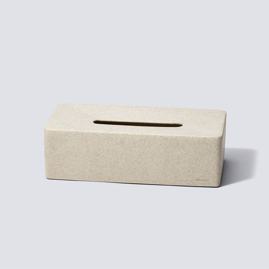 Bar Grande Tissue Case, Stone Sand White