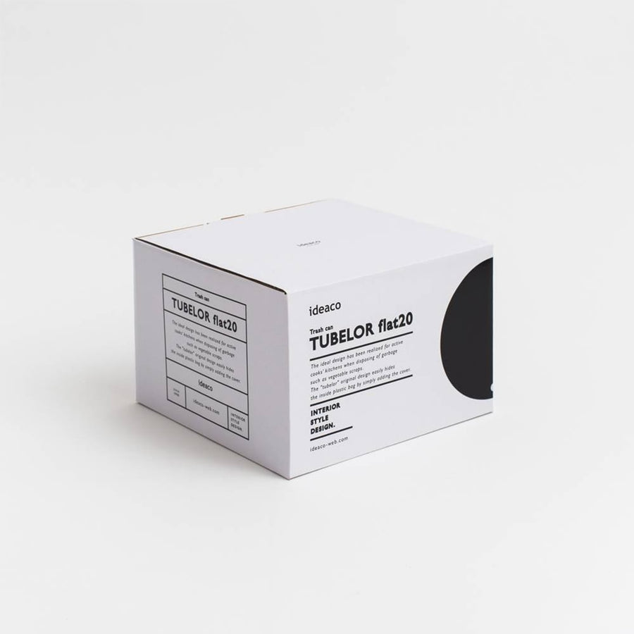 TUBELOR Flat 20 Dustbin, White