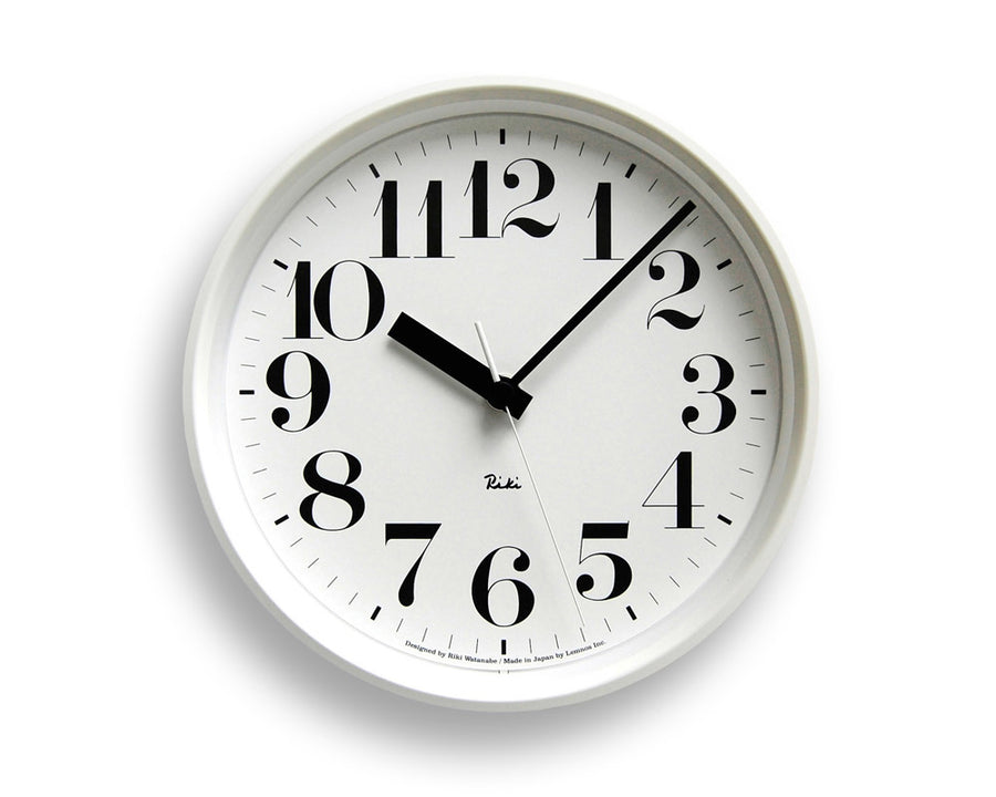 Riki Steel Clock, Numeric Indicator Type/Radio Controlled Clock