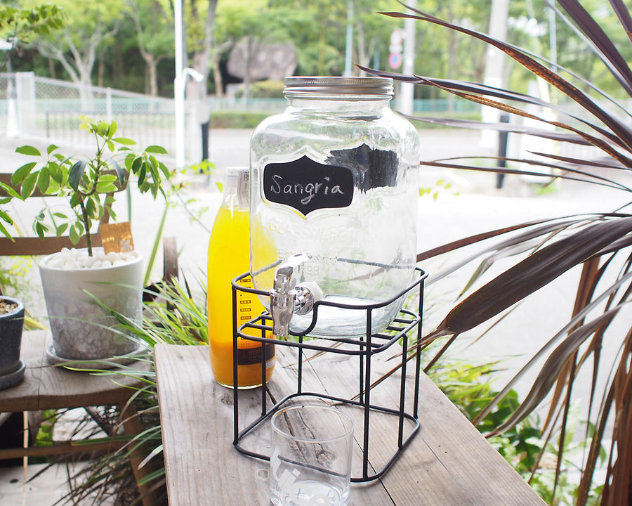 Black Board Paint Drink Dispenser