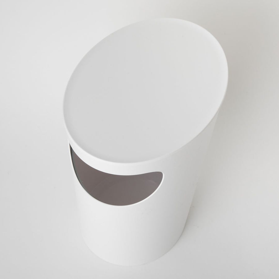 サイドテーブル ホワイト 蓋つき