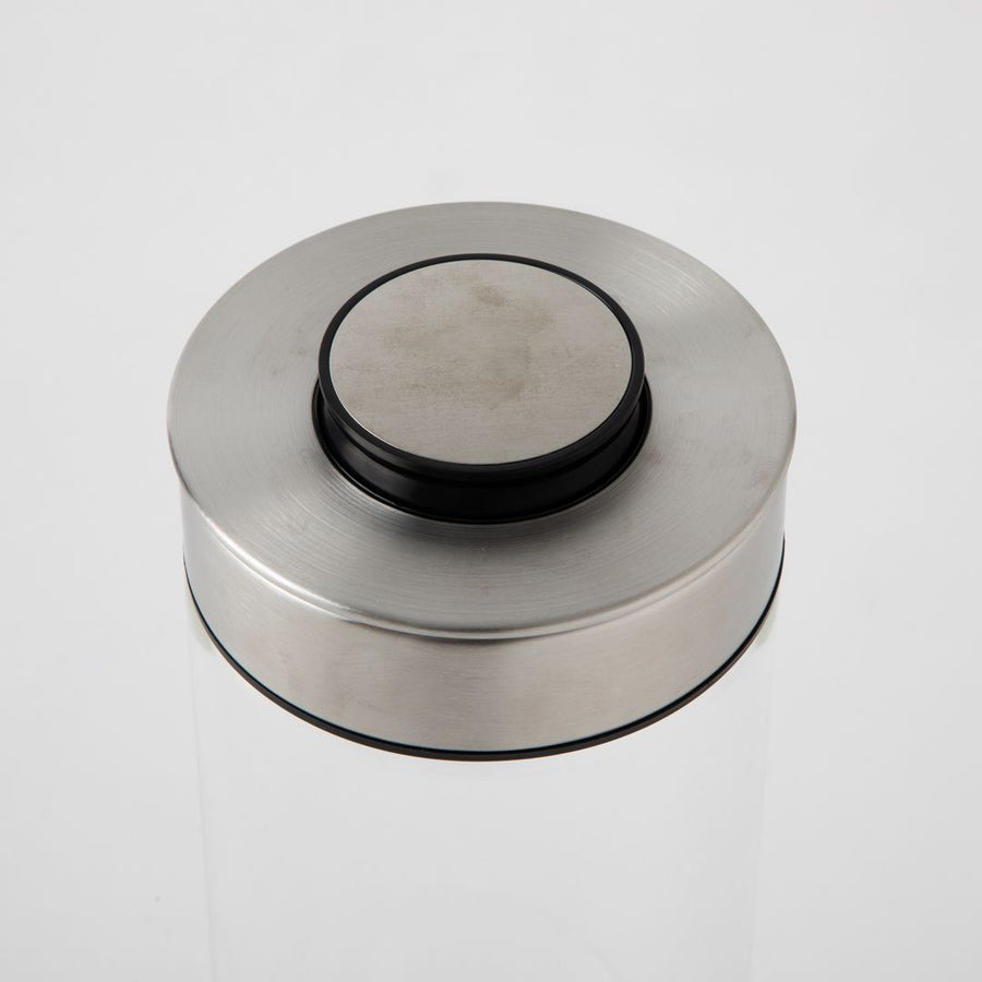 Cylinder Jar with Press Lid Large