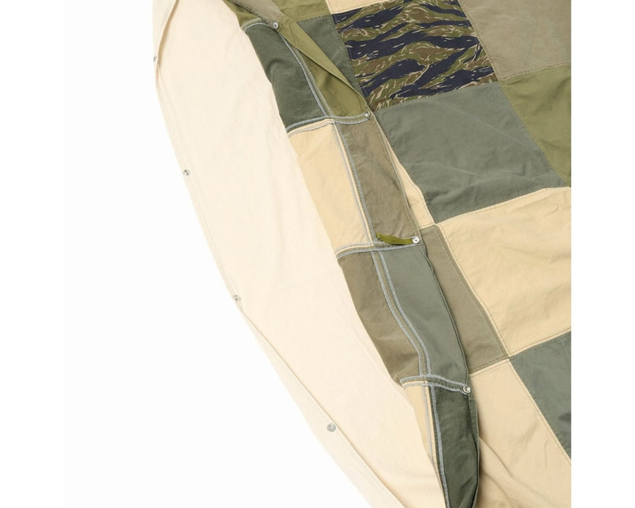 CS FUTON COVERLET / MILITARY PATCWORK Kotatsu futon cover military