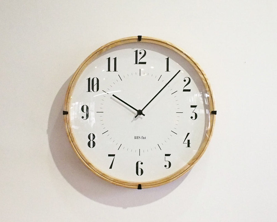 BAUHAUS Fonts Wall Clock Xants バウハウスフォントウォールクロック