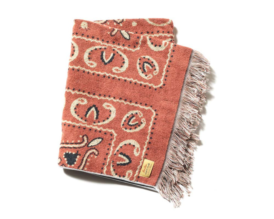 Cotton Pile Blanket Bandana RED Cotton pile blanket bandana red