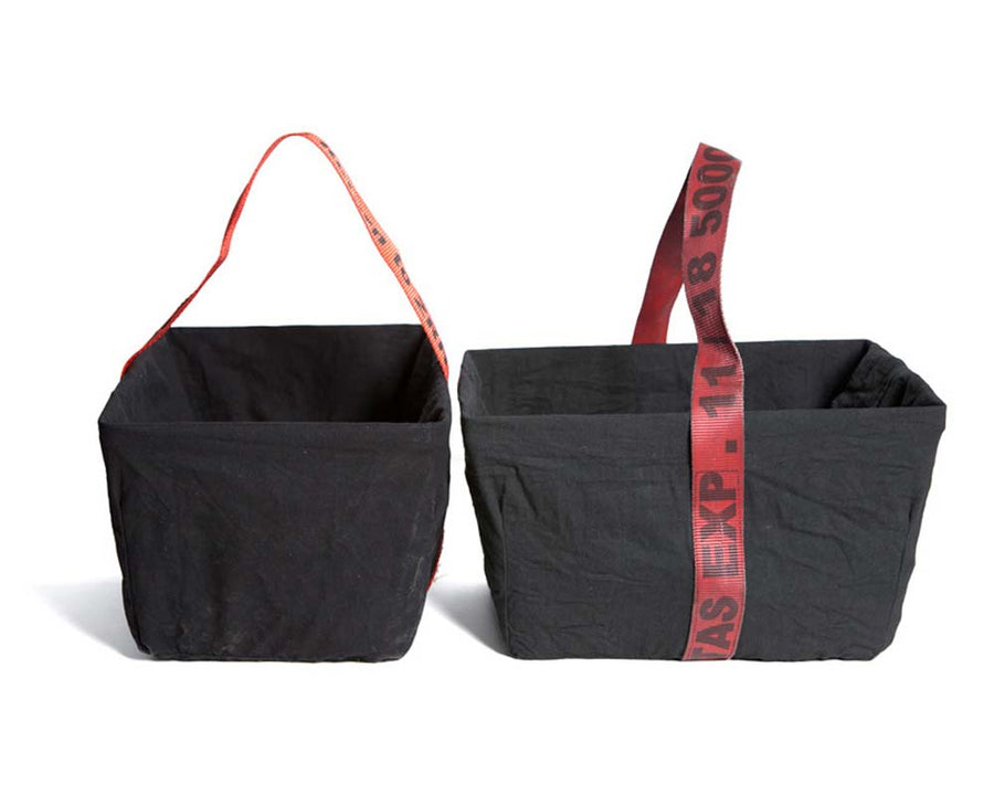 RECT. BASKET with VINTAGE POST OFFICE BAG