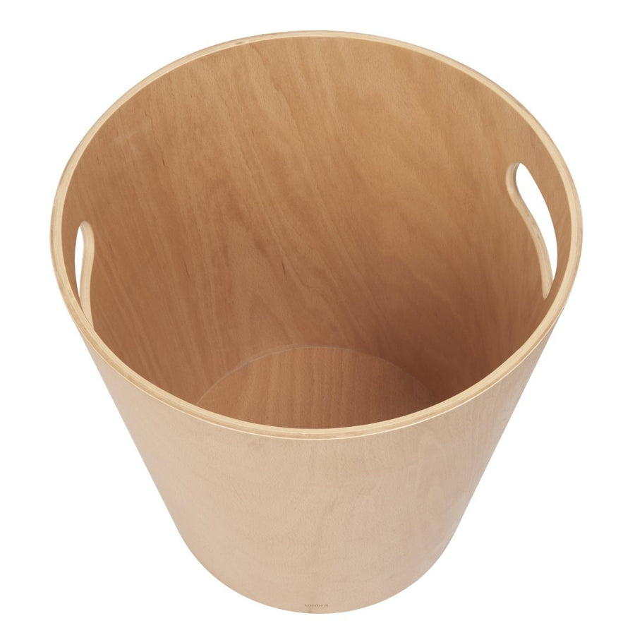 Woodrow Storage Stool, White, Natural