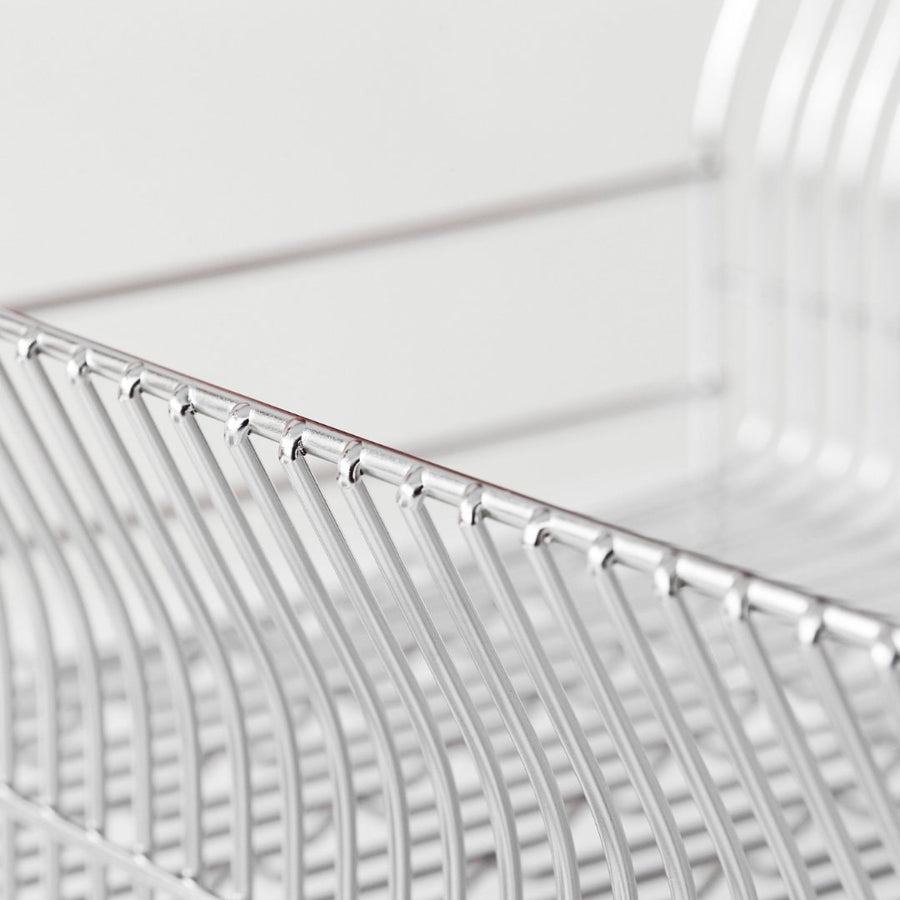 Hanauta Vertical Dish Drainer, Silver