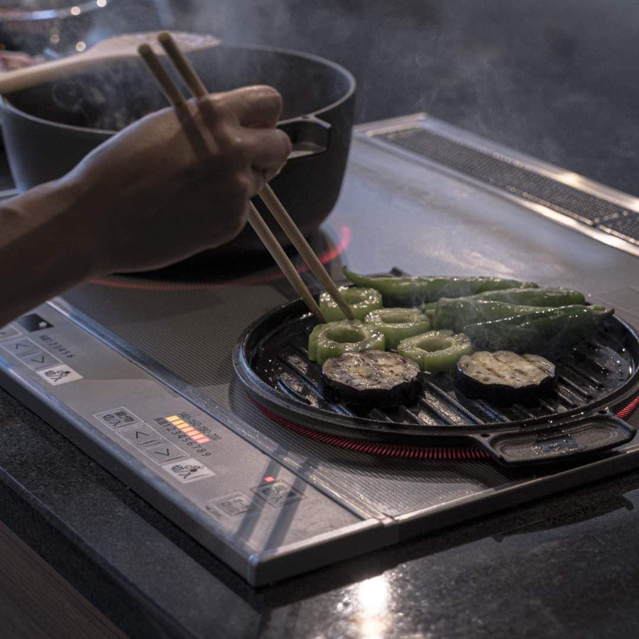 鋳物ほうろう両手鍋 深型