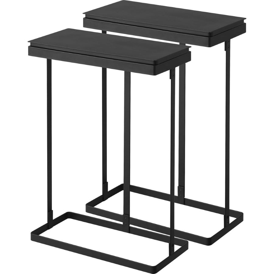 Tower Slim Lidded Garbage Sorting Bag Holder, 45L, Side Opening, Set of 2