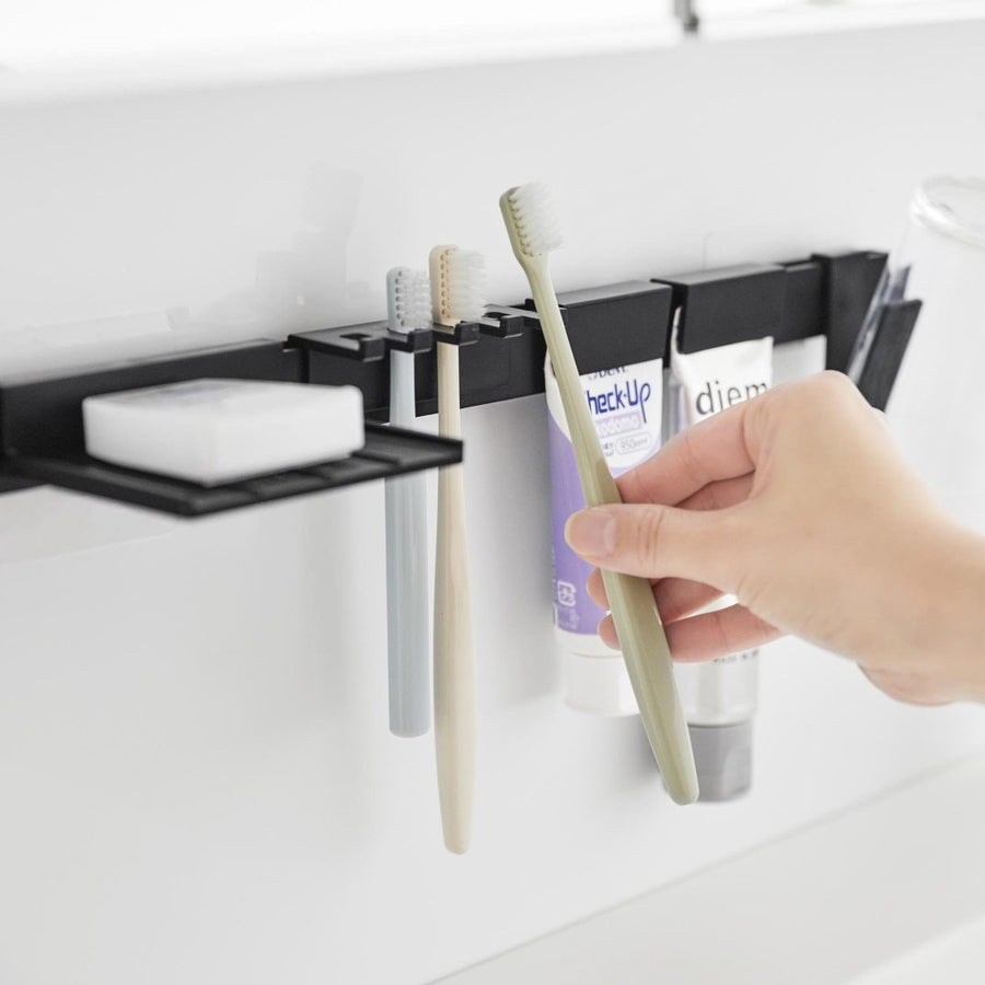 Tower Film Hook Toothbrush &amp; Toothpaste Storage Set