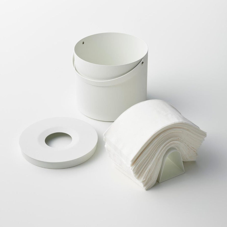 tower tissue case with handle