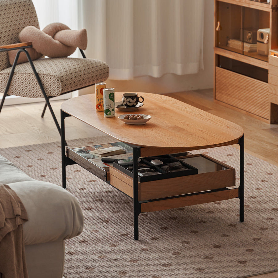 Center table with open shelf