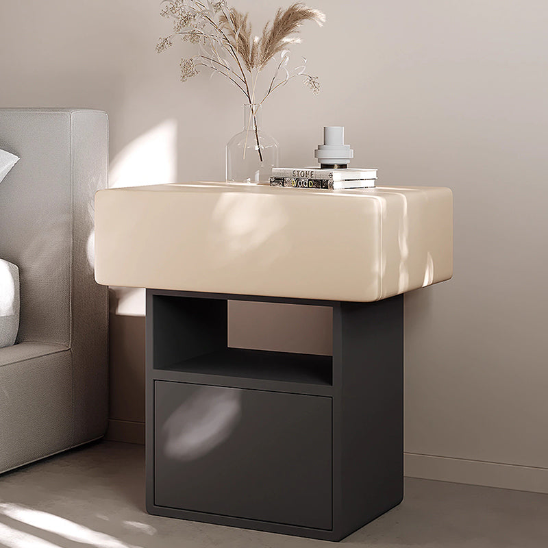 Monotone Square Night Table