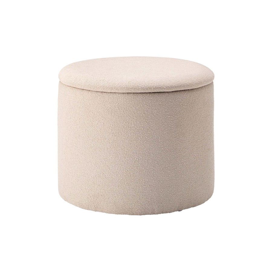 ラウンド収納スツール ベージュ