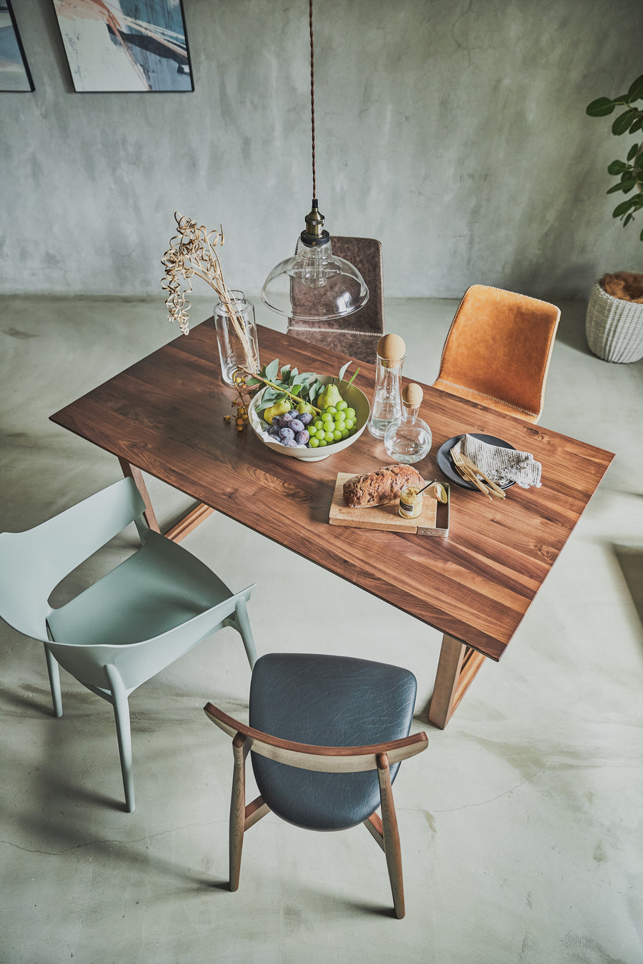 ダイニングテーブル 天板 150 ブラウン