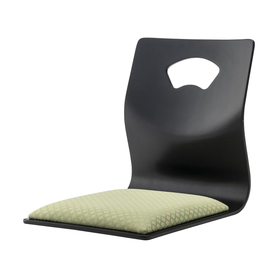 Green chair with handle