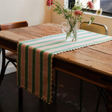 Biscuit Table Runner Green / Pink