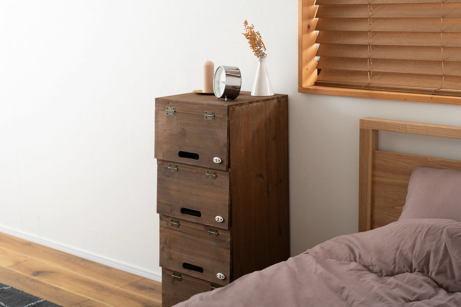 シューズラック ブラウン