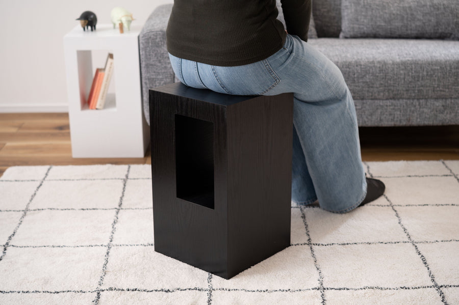 セル サイドテーブル ブラック