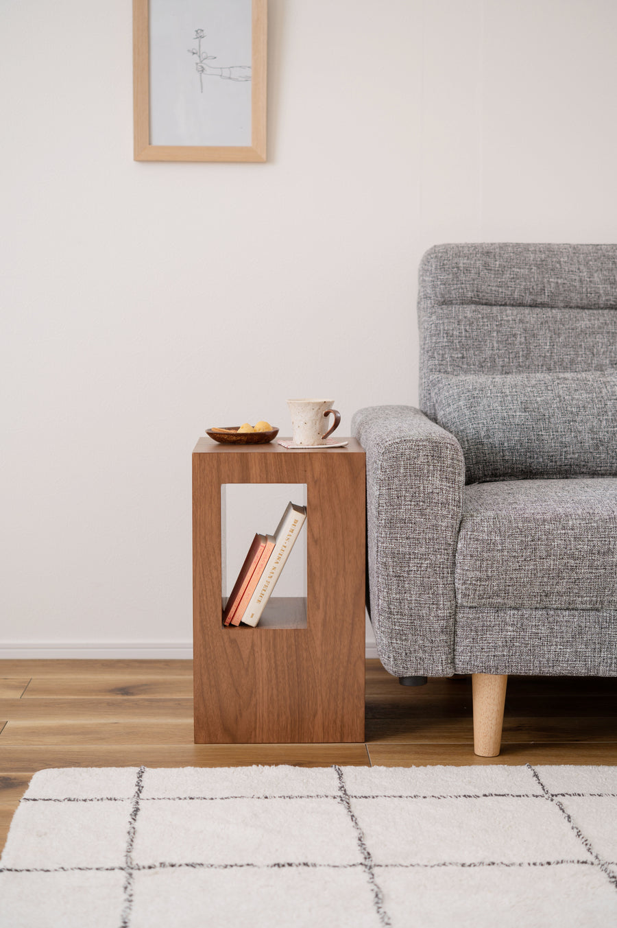 セル サイドテーブル ブラウン