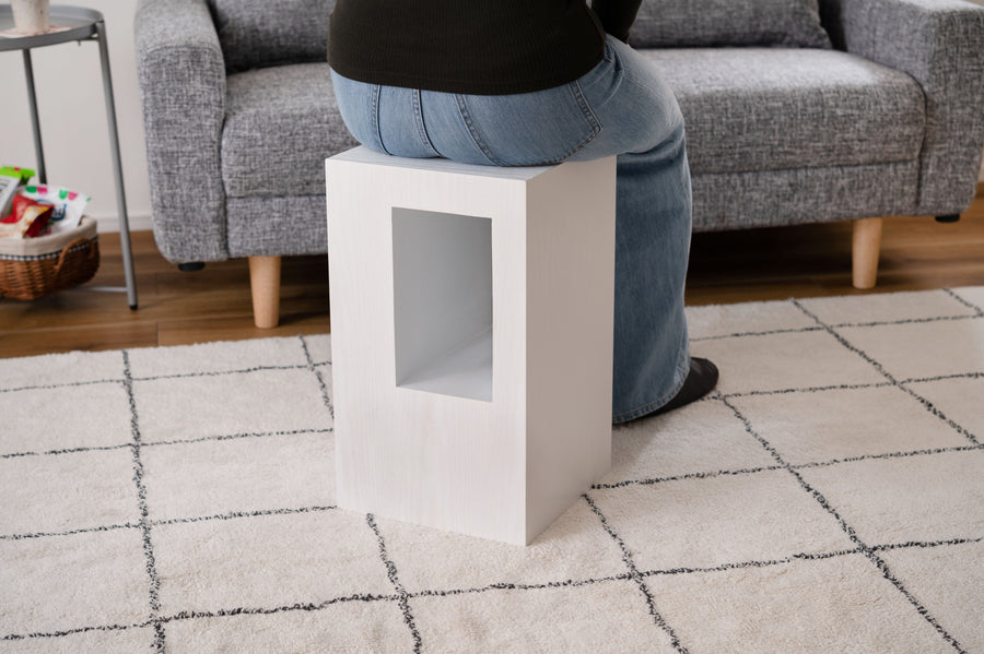 セル サイドテーブル ホワイト