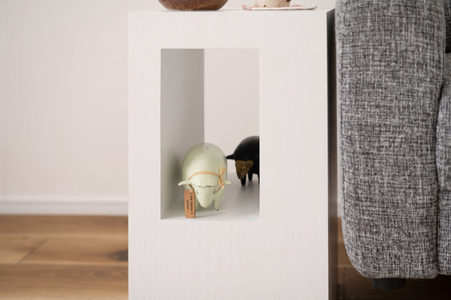 セル サイドテーブル ホワイト