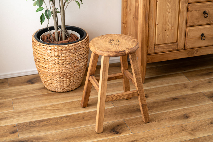 フォレ スツール丸 ナチュラル