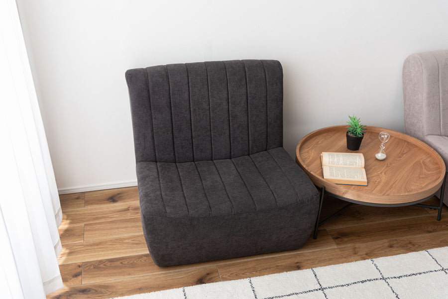 フロアソファ チャコールグレー