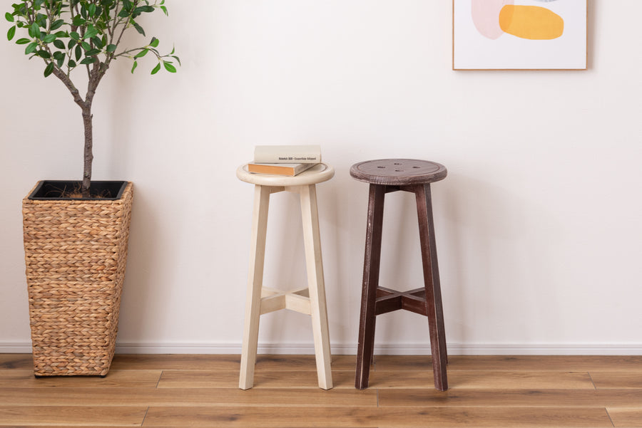 Bottone High Stool Brown