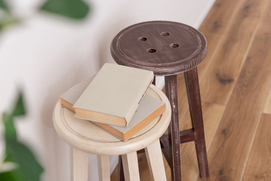 Bottone High Stool Brown