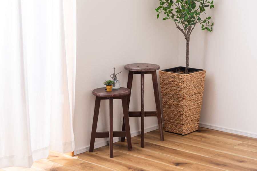 Bottone High Stool Brown