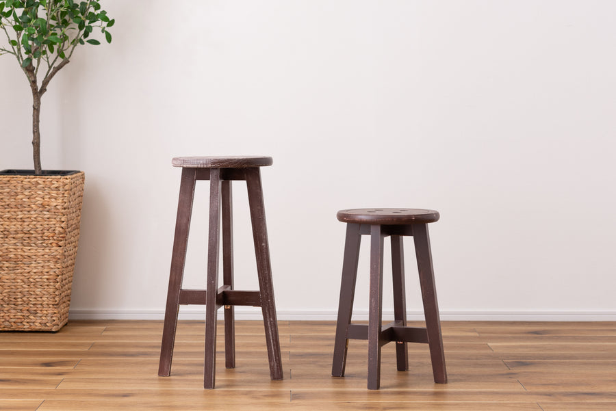 Bottone High Stool Brown