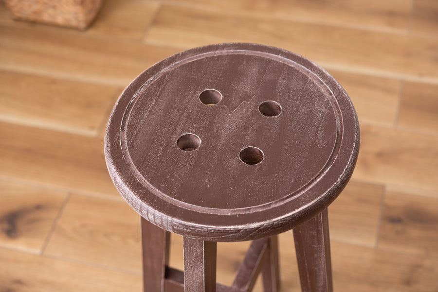 Bottone High Stool Brown