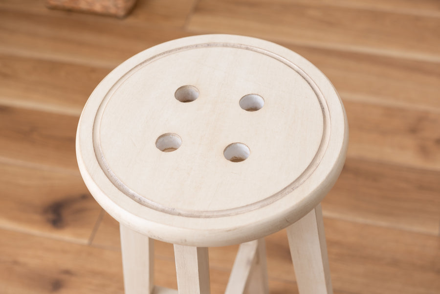 Bottone High Stool Ivory