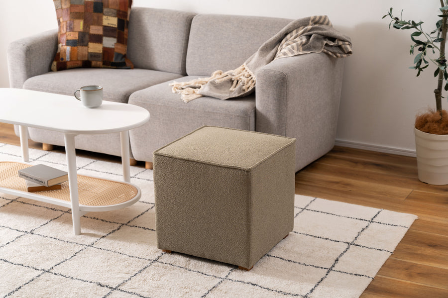 Cube Stool Olive