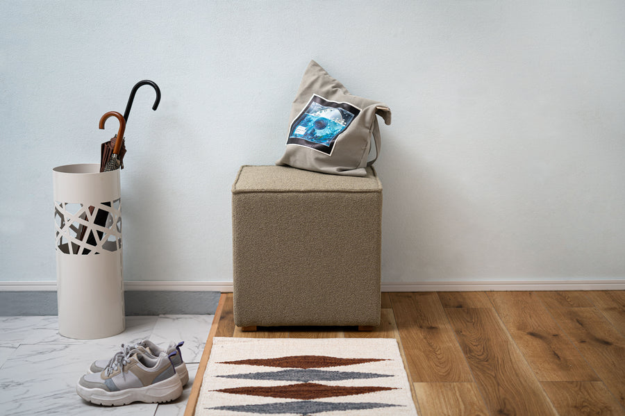 Cube Stool Olive