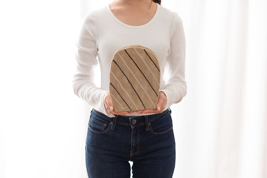 フラワーベース ベージュ