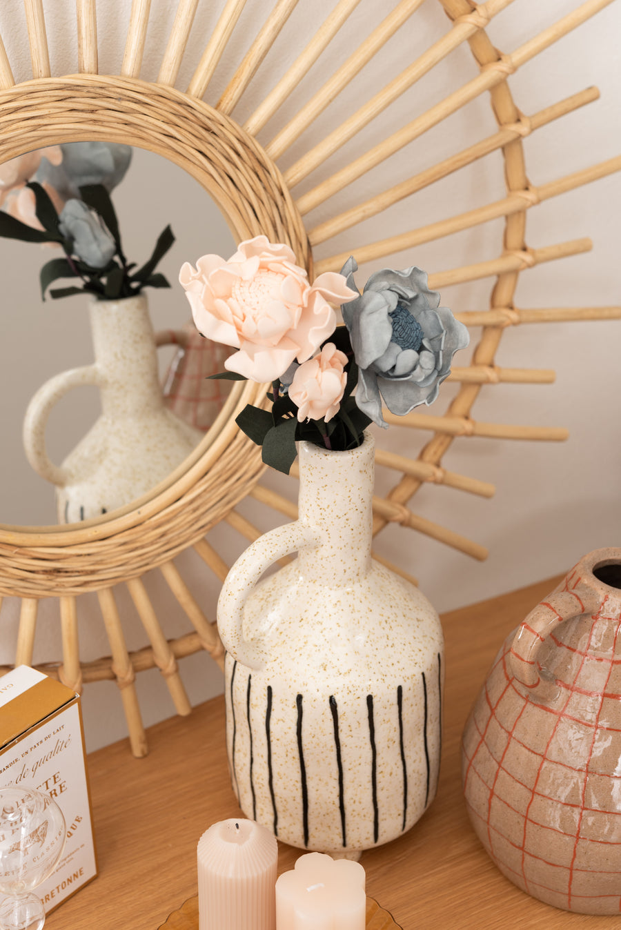 フラワーベース アイボリー