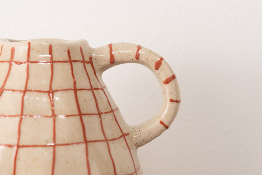 フラワーベース ベージュ