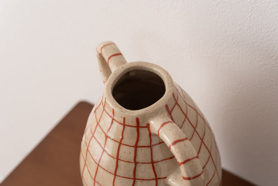 フラワーベース ベージュ