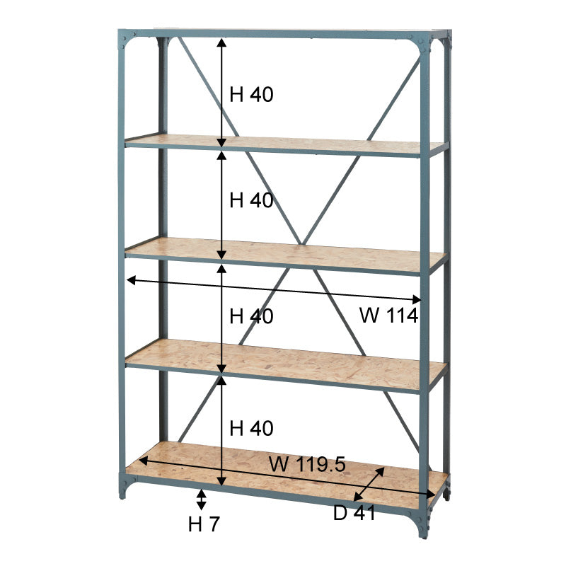 Wide Rack 4 Tiers Black