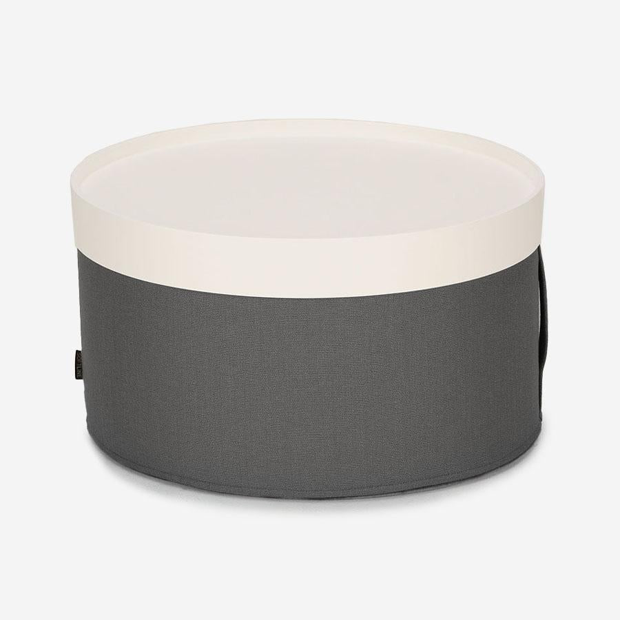DRUMS POUF Gray Diameter 60 SOFTLINE