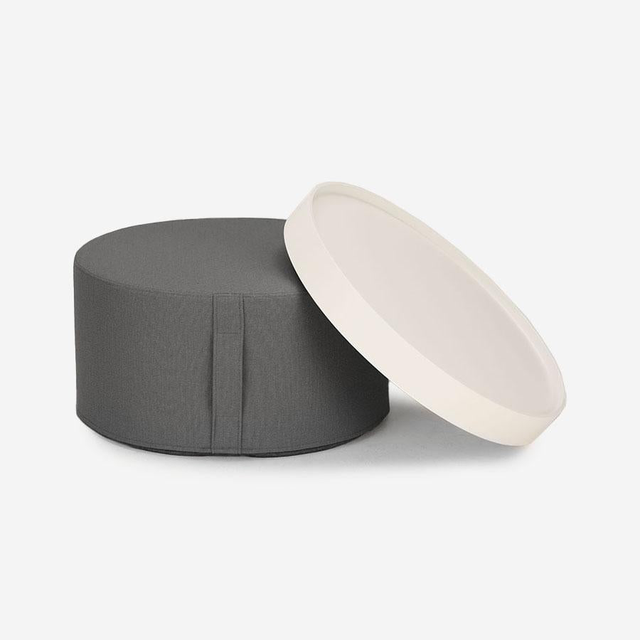 DRUMS POUF Gray Diameter 60 SOFTLINE